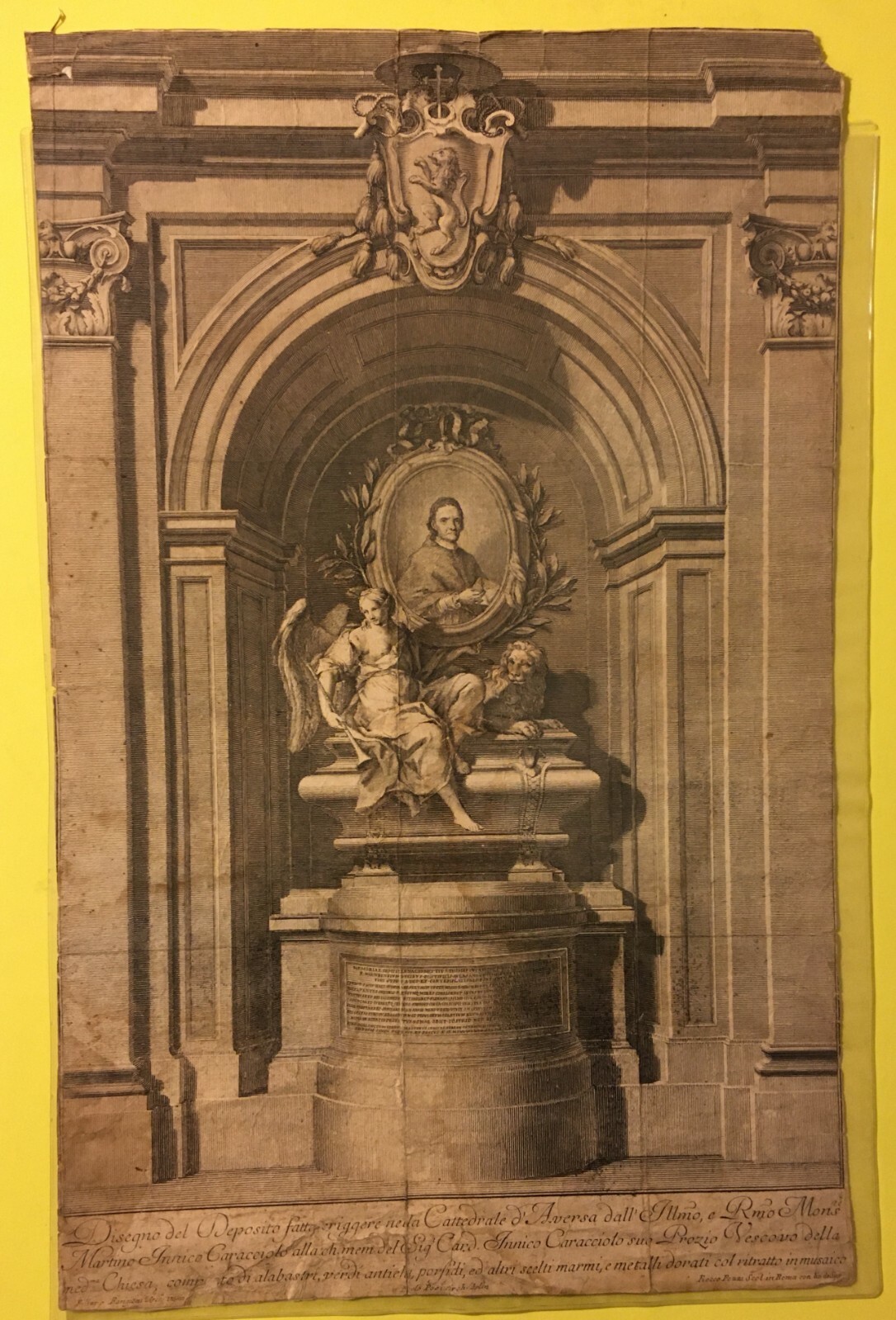 Arte Araldica: Innico Caracciolo, Aversa, Puglia. Monumento Barigioni, Posi, Pozzi