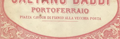 Toscana, Livorno, Portoferraio, Dolciaria, Biscotti Daddi, Rara Pubblicitaria, Meucci