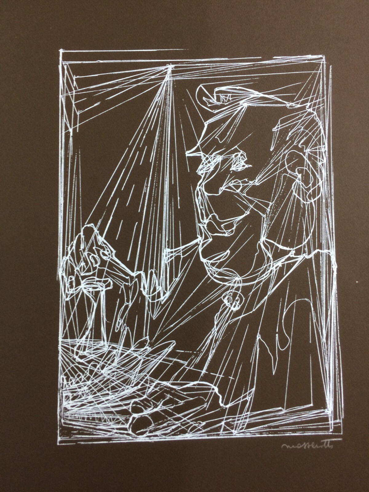 Nelia Massarotti, Mangiatore Solitario. Raccolta Di 9 Serigrafie Originali, 1976