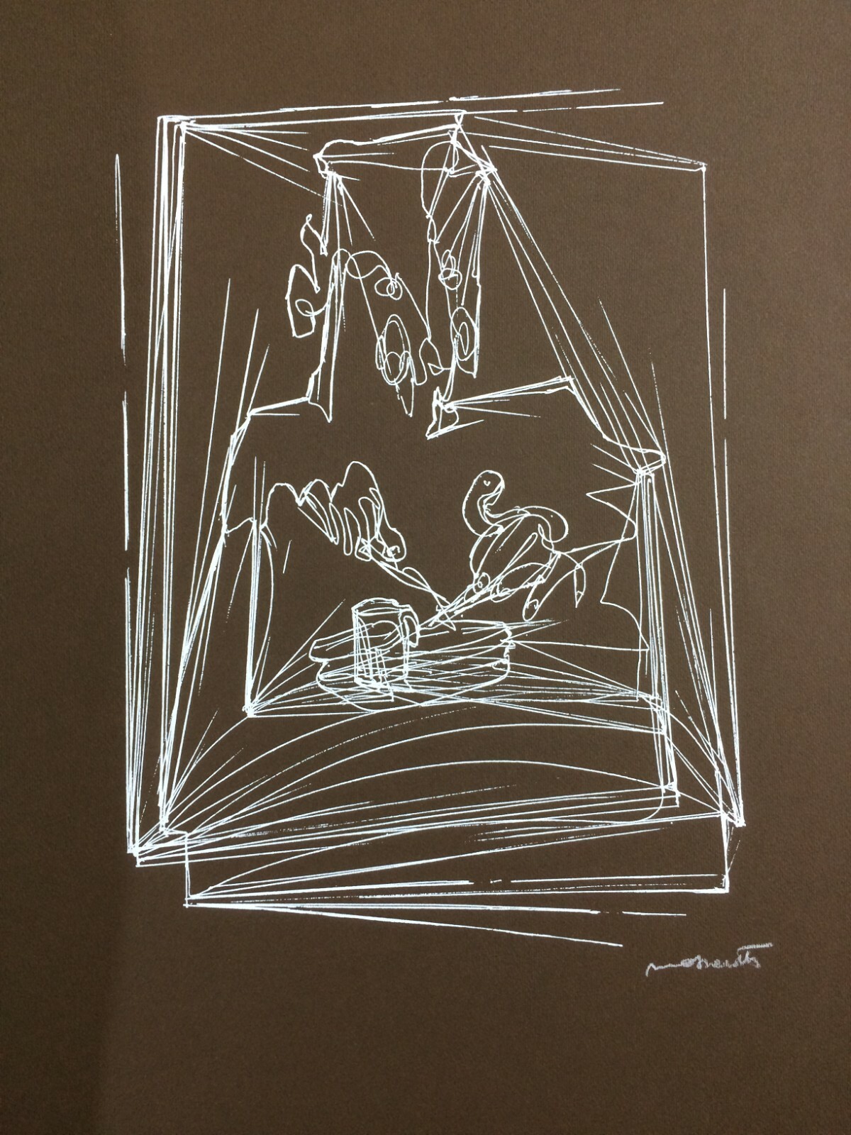 Nelia Massarotti, Mangiatore Solitario. Raccolta Di 9 Serigrafie Originali, 1976