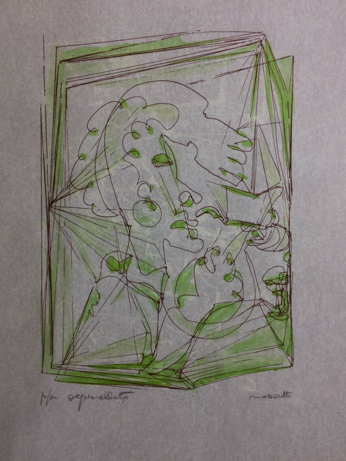Nelia Massarotti, Mangiatore Solitario. Raccolta Di 9 Serigrafie Originali, 1976