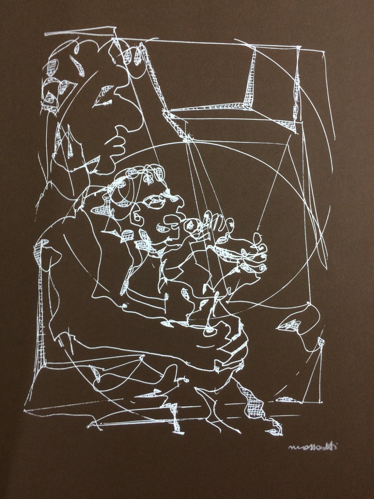 Nelia Massarotti, Mangiatore Solitario. Raccolta Di 9 Serigrafie Originali, 1976