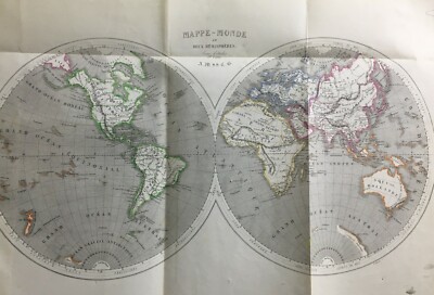 Antica Cartografia: Mappamondo, America, Asia, Oceania, Europa, Africa, Oceani, Laurens