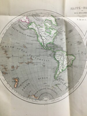 Antica Cartografia: Mappamondo, America, Asia, Oceania, Europa, Africa, Oceani, Laurens