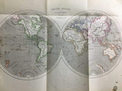 Antica Cartografia: Mappamondo, America, Asia, Oceania, Europa, Africa, Oceani, Laurens