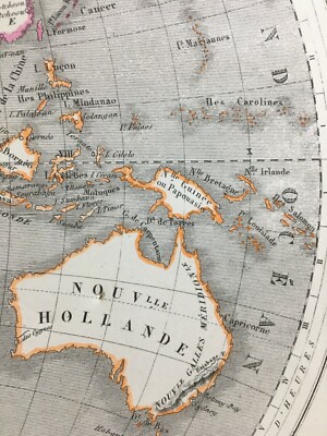 Antica Cartografia: Mappamondo, America, Asia, Oceania, Europa, Africa, Oceani, Laurens