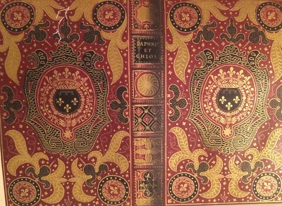 Legatura Settecentesca A Mosaico Con Simbologia Araldica. Cromolitografia