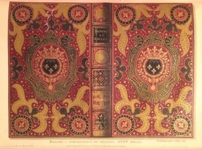 Legatura Settecentesca A Mosaico Con Simbologia Araldica. Cromolitografia