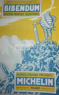 Gomme Pneumatici Michelin: Rara Rivista Pubblicitaria Con Vignette Artistiche, Milano E Svizzera