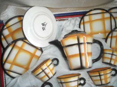 Arte Decorativa Del '900, Design, Ceramiche Da Collezione, Servizio Da Caffè, Déco