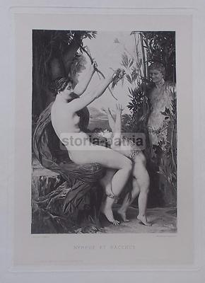 Ninfa E Bacco: Scena Mitologica Da Jules Lefebvre