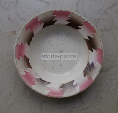 Ceramica Musso: Piatto Con Decori Policromi Di Gusto Futurista