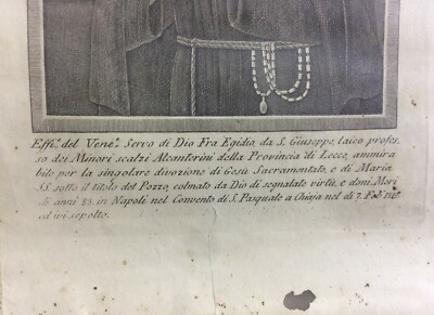 Puglia, Salento, Lecce: Fra Egidio Da S. Giuseppe, Alcantarini, Madonna Del Pozzo