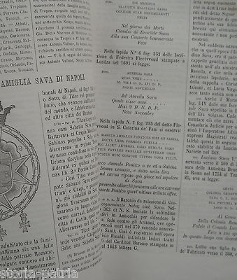Araldica E Genealogia: Calabria, Sicilia, Abruzzo   Marzano, Quaranta, Sava, Palizzolo (1874)