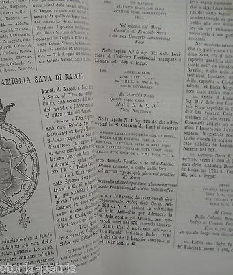 Heraldry and Genealogy: Calabria, Sicily, Abruzzo, Marzano, Quaranta, Sava, Palizzolo (1874)
