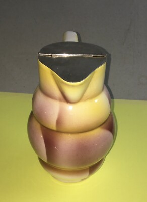 Ceramica Decorativa Con Decoro Di Gusto Futurista Aerografato, Brocca