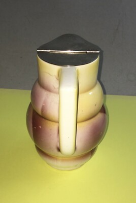 Ceramica Decorativa Con Decoro Di Gusto Futurista Aerografato, Brocca