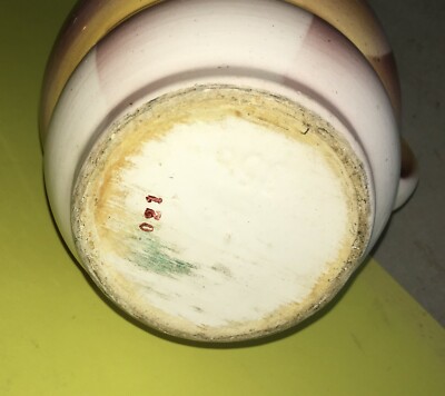 Ceramica Decorativa Con Decoro Di Gusto Futurista Aerografato, Brocca