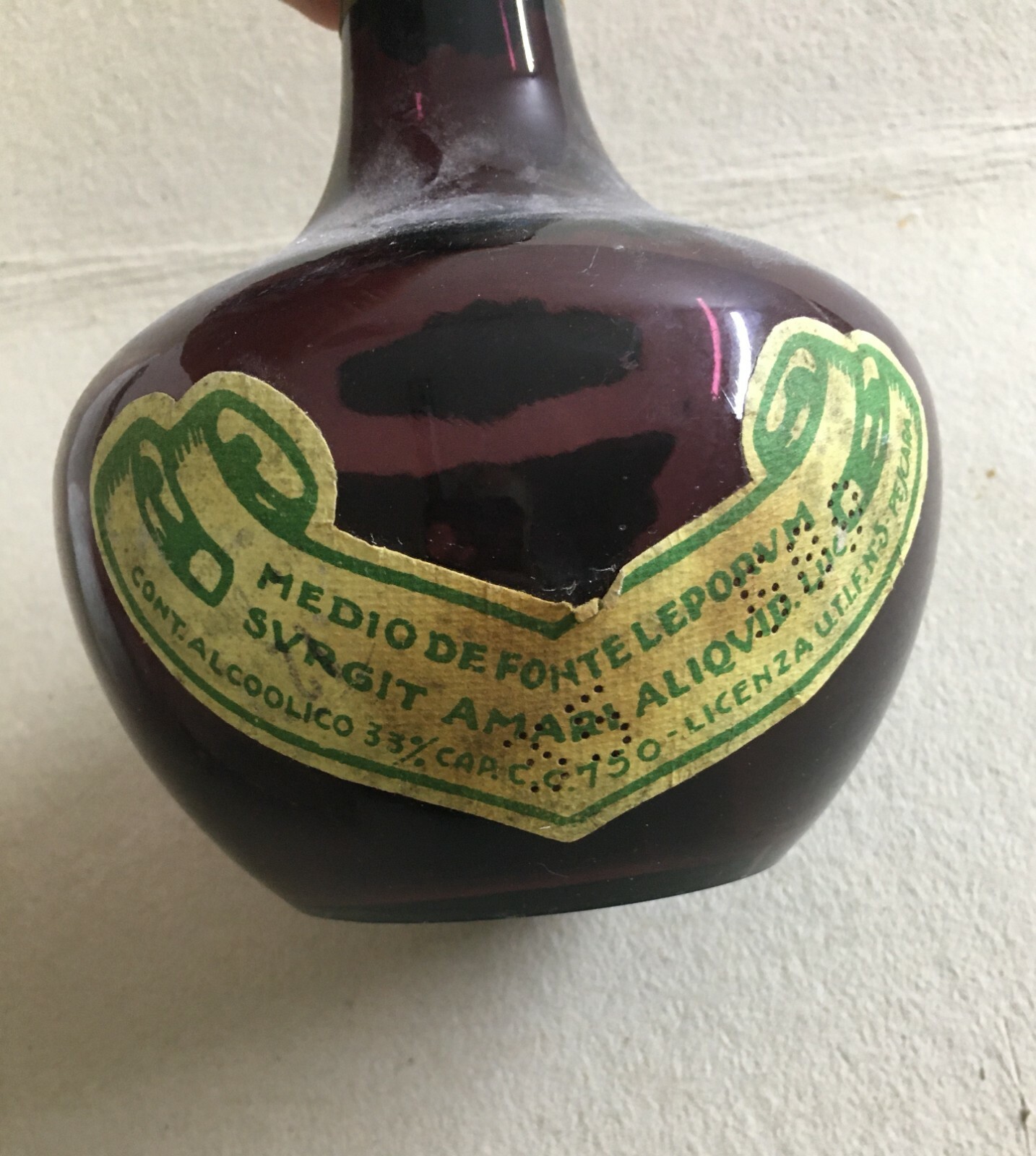 Distilleria Liquori Cerasella Aurum, Pescara: Bottiglia Da Collezione E Pubblicità