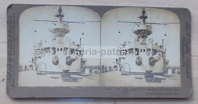 Fotografia Stereoscopica Della Nave Da Guerra Russa Retvizan, Studio Griffith, 1904