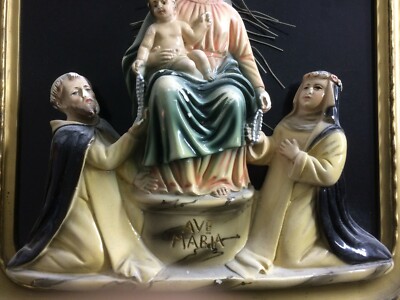 Arte Devozionale: Madonna Del Rosario Di Pompei, Quadro Scultura