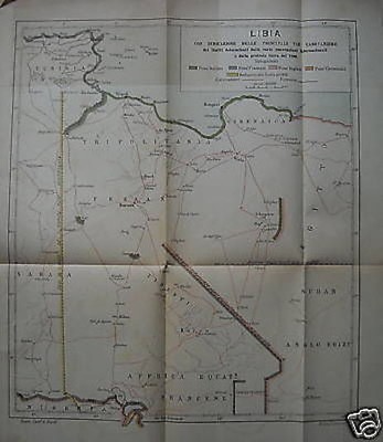 Libia E Nord Africa: Vie Carovaniere E Confini Coloniali (1917)