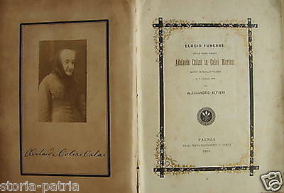 Elogio Funebre Di Adelaide Colini Calai Marioni Gualdo Tadino, 1886