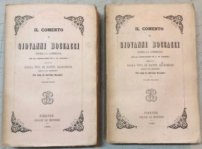 Letteratura, Filologia, Boccaccio, Dante, Commento E Vita, Antica Edizione Le Monnier