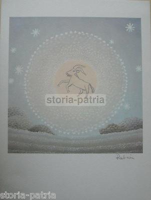 Ivan Rabuzin, Il Capricorno. Grafica Autografata Per Bolaffi Arte
