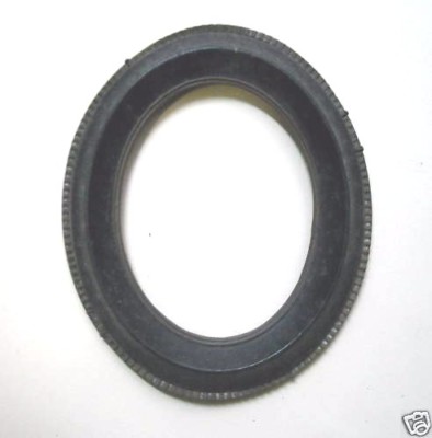 Antica Cornice Ovale In Legno Ebanizzato E Ottone Per Miniature