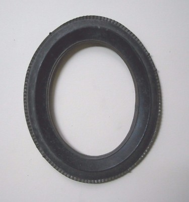 Antica Cornice Ovale In Legno Ebanizzato E Ottone Per Miniature