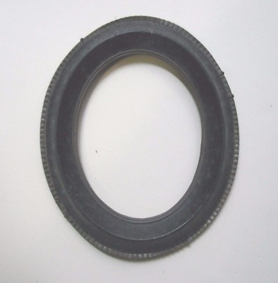 Antica Cornice Ovale In Legno Ebanizzato E Ottone Per Miniature