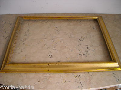 Antica Cornice Dorata Utile Per Dipinti E Incisioni d'Epoca