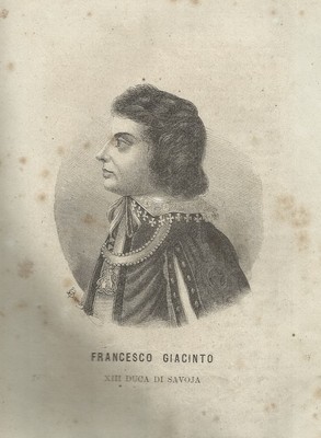 Militaria, Araldica E Nobiltà: Francesco Giacinto, XIII Duca Di Savoia, Antico Ritratto Del XIX Secolo