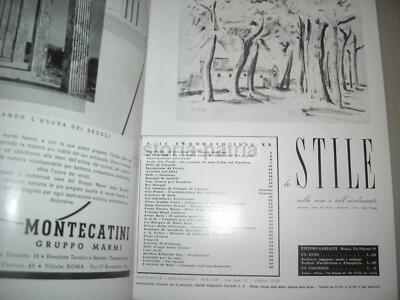 Lo Stile Nella Casa E Nell'Arredamento (Febbraio 1942): Giò Ponti, Fornasetti E Fontana Arte