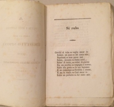 Letteratura Popolare: Poesia, Sghiribizzi   Francesco Paolo Pace   Marzucco   Sarno   1869