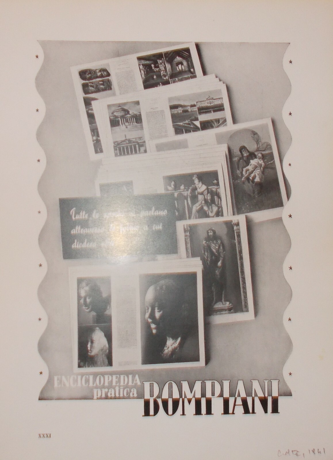 Arte Grafica Pubblicitaria: Mario Sironi, Fiat Aviazione, Editrice Bompiani, 1941