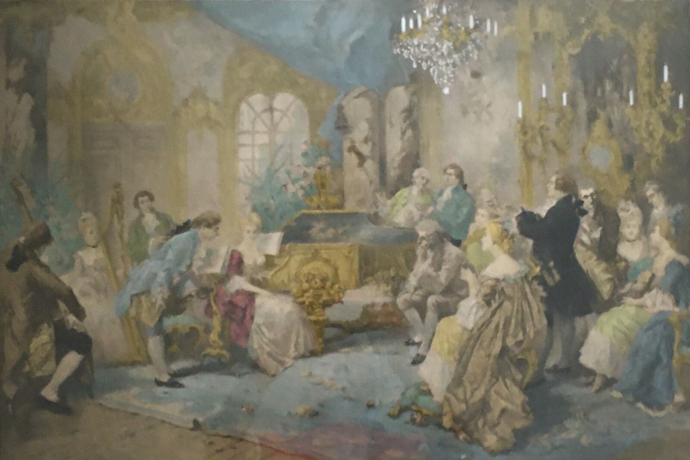 Arte E Musica: Mozart, Scena d'Interno. Concerto Musicale Alla Corte Francese