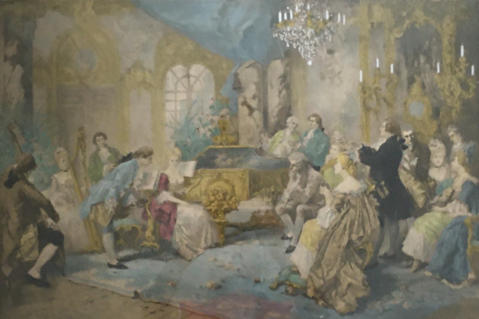 Arte E Musica: Mozart, Scena d'Interno. Concerto Musicale Alla Corte Francese