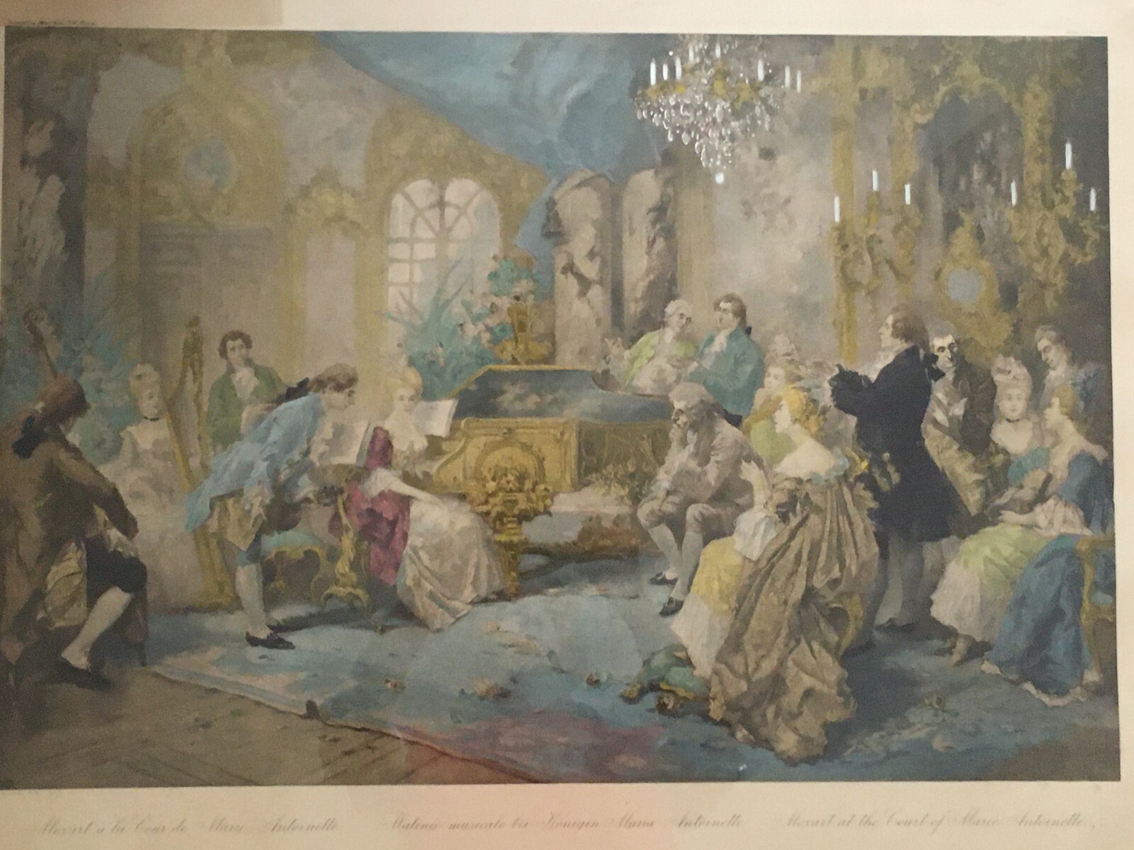 Arte E Musica: Mozart, Scena d'Interno. Concerto Musicale Alla Corte Francese