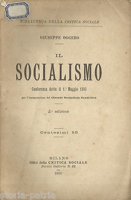 Sondrio: Circolo Socialista Sondriese. Valtellina, Politica, Economia E Socialismo