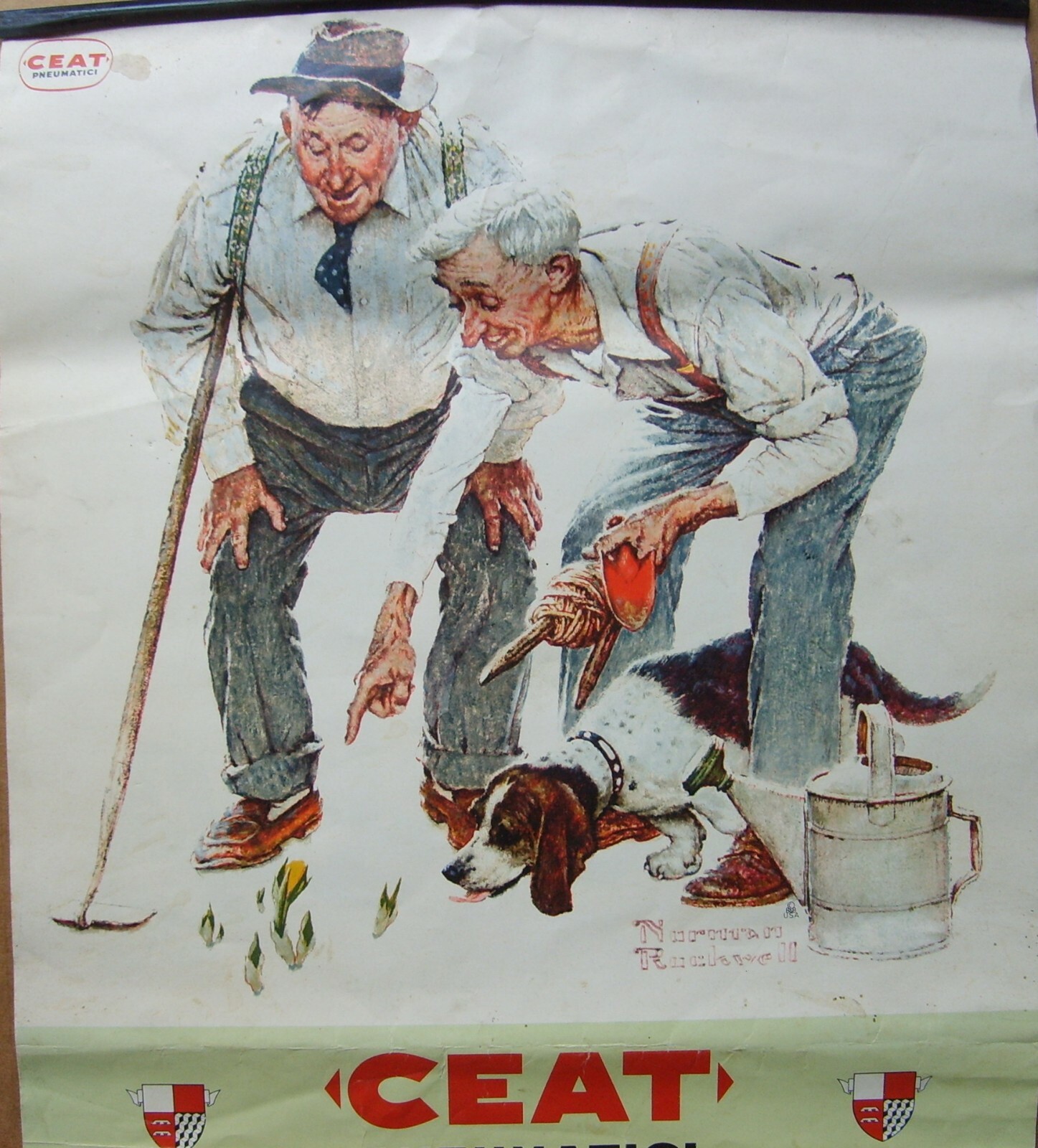 Pneumatici Ceat, Calendario Pubblicitario 1968, Illustrazioni Di Norman Rockwell