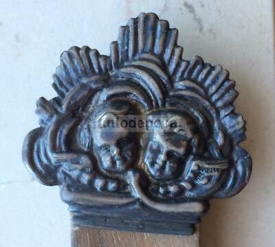 Croce Devozionale In Legno Di Noce E Applicazioni In Argento, Primo '900