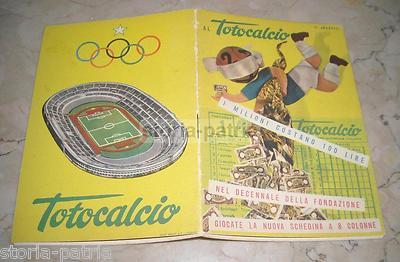 Sport: Gioco Del Calcio, Totocalcio, Stadio, Calciatori, Giocate, Schedine, Sistemi, 1956