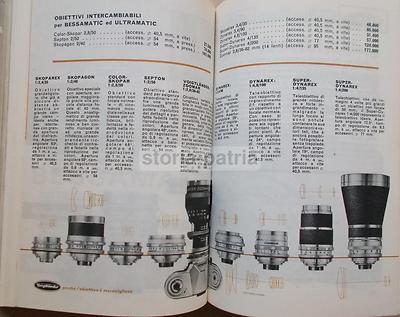 Fotografia, Macchine Fotografiche, Cineprese, Ottiche, Esposimetri: Catalogo Sardegna 1963