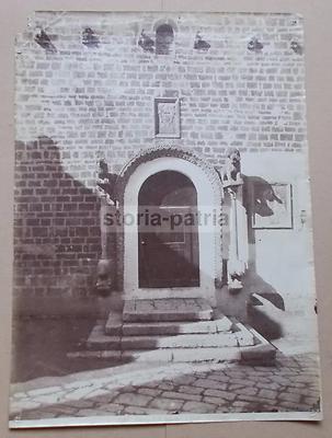 Antica Fotografia Originale: Veduta Architettonica Medievale, Puglia, Trani