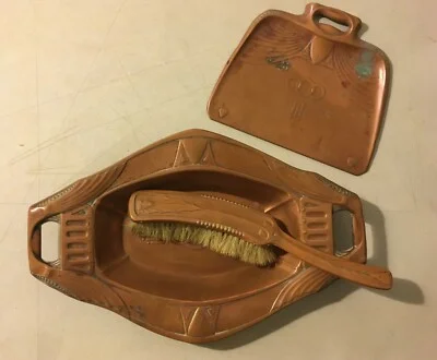 Decorative Ornaments: Antique Collectible Copper Objects, Period Liberty and Deco