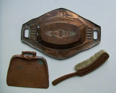 Decorative Ornaments: Antique Collectible Copper Objects, Period Liberty and Deco