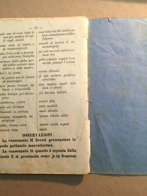 Africa Colonie Libia Tripoli: Dizionario Lingua Araba Per Italiani, Emigrazione