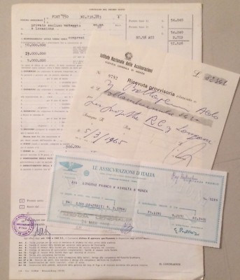 Assicurazione Auto d'Epoca Fiat 750, Targa MI 738283, Monza 1965